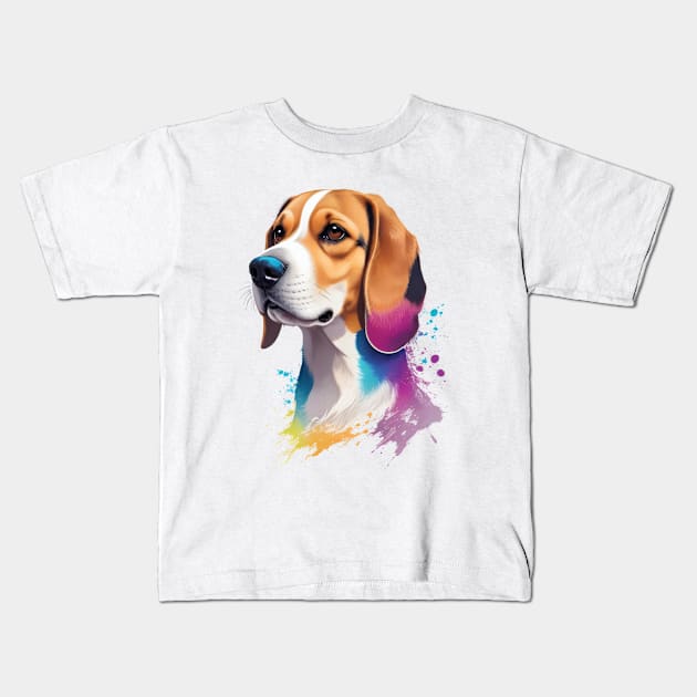 cute bealge Kids T-Shirt by ZiroSS